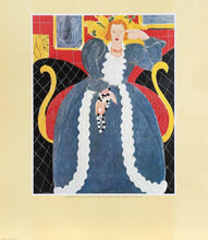 Grand Robe bleue, fond noir Poster | Henri Matisse,{{product.type}}