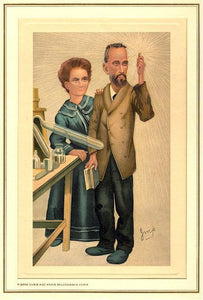 Pierre Curie and Marie Sklodowska Curie Lithograph | Leslie Matthew Ward (Spy),{{product.type}}