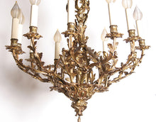 Gilt Bronze Twelve-Arm Chandelier