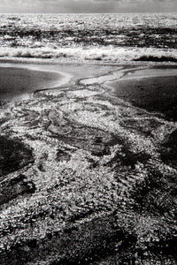 Stream, Sea, Clouds, Rodeo Lagoon, California Poster