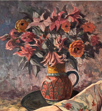 Oriental Girl with Flowers