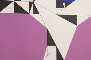 Geometric Abstract in Purple