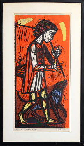 Flute Player and Dog