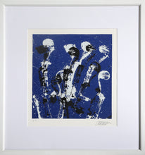 Manches de violons bleus