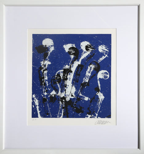 Manches de violons bleus