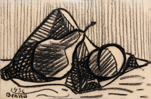 Still Life (Pear and Table Cloth)