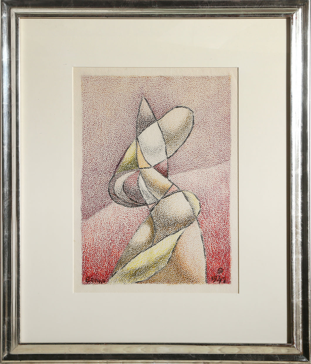 Cubist Structure in Red