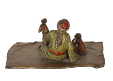 Arab Man with Three Monkeys