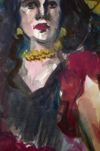 Woman with Yellow Necklace