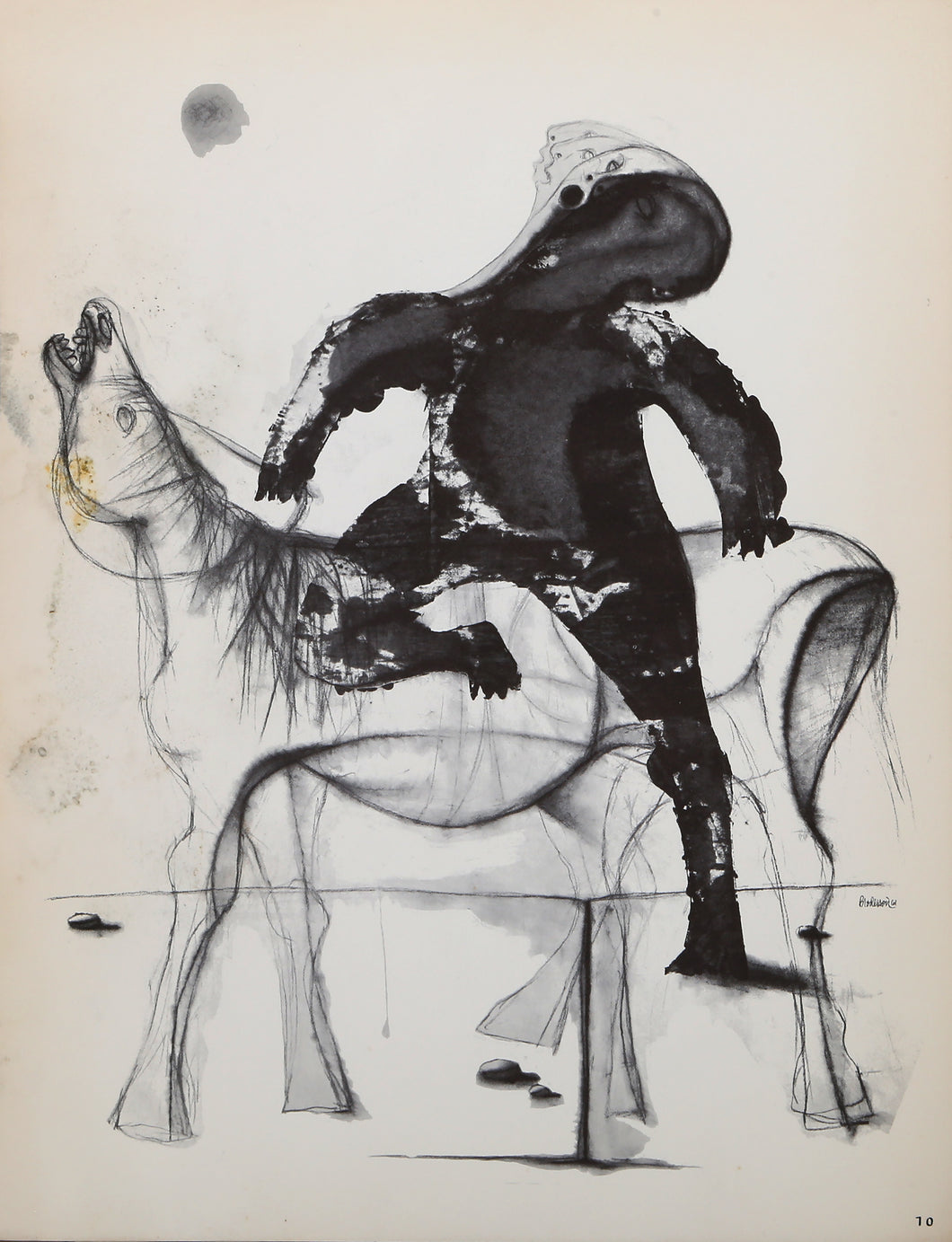 Boy Riding Invisible Horse