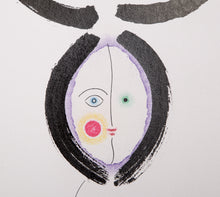 Nude with Black Hair