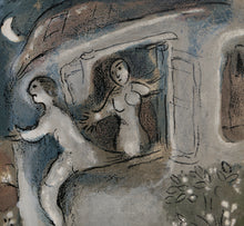 David saved by Michal from "Drawings for the Bible"