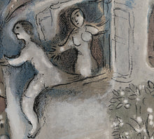 David saved by Michal from "Drawings for the Bible"