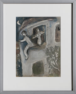 David saved by Michal from "Drawings for the Bible"