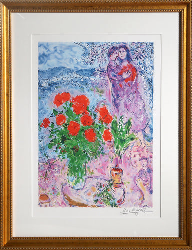 Red Bouquet with Lovers