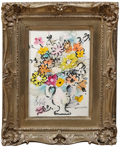 Vase with Flowers (Yellow and Pink) 1