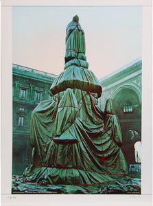 Wrapped Monument for Leonardo, Project for Piazza Della Scala