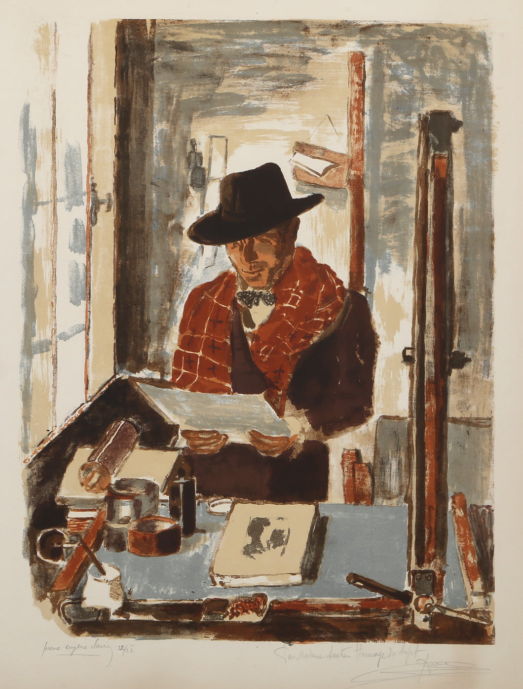 Artist Ravel the Lithographer