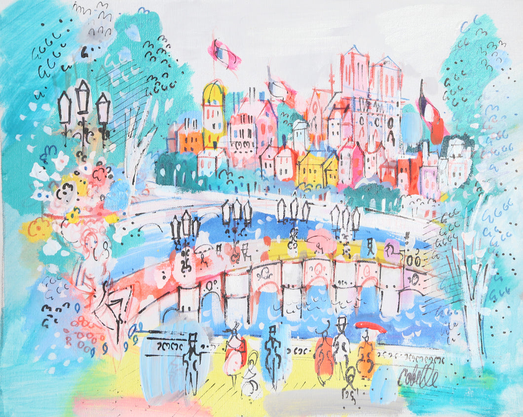 View of Notre Dame and Bridge 3