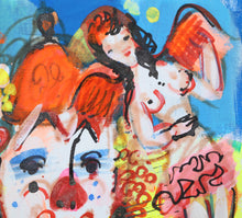 Drummer Clown and Nude