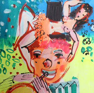 Trumpeter Clown with Nude