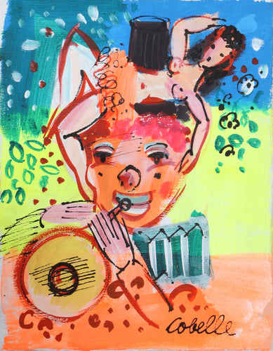 Trumpeter Clown with Nude
