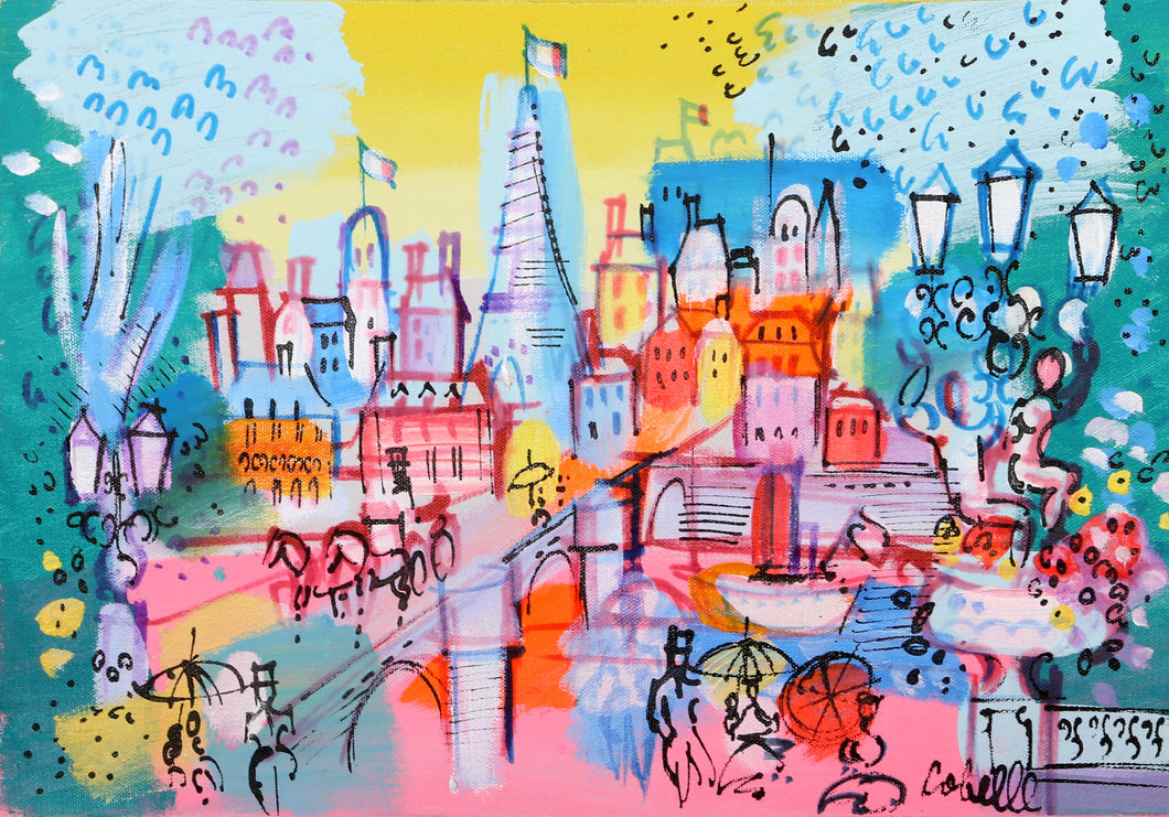 Eiffel Tower Cityscape