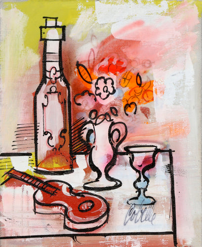Still Life with Wine and Violin 6