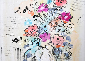 Vase with Flowers (Purple and Pink)