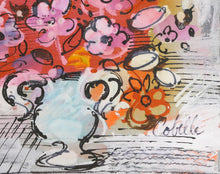 Vase with Flowers (Red and Orange)