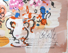 Vase with Flowers (Blue and Orange)