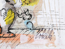 Vase with Flowers (Yellow and Purple)