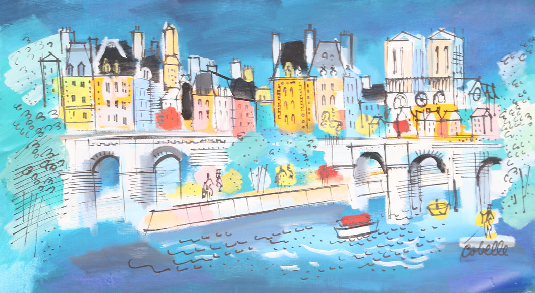 Paris Bridge with Notre Dame