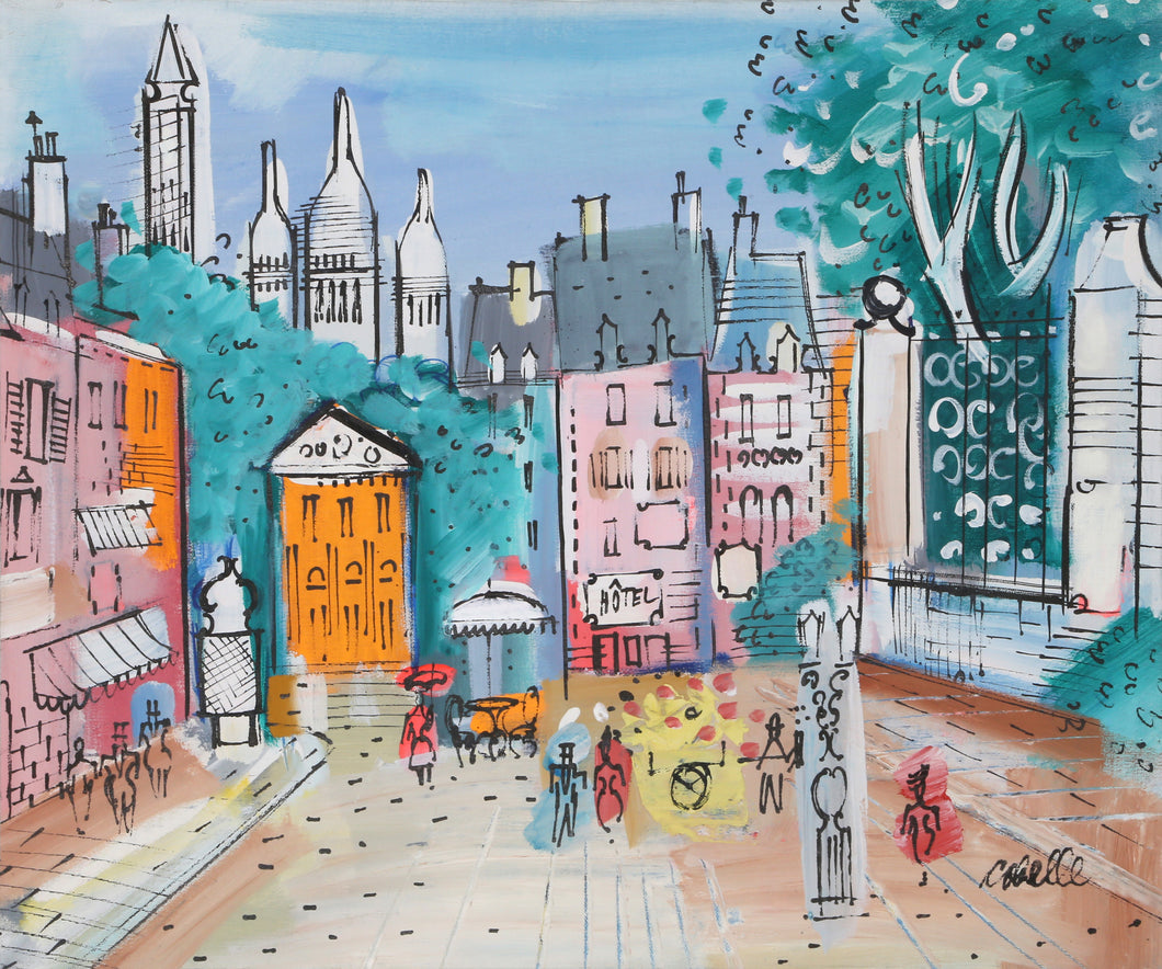 View of Sacre Coeur from Paris Street 1