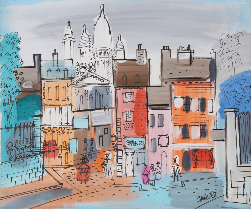 View of Sacre Coeur from Paris Street 2