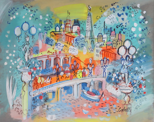 Bridges of Paris with Light Posts