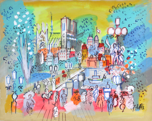 Paris Bridges with Notre Dame 2