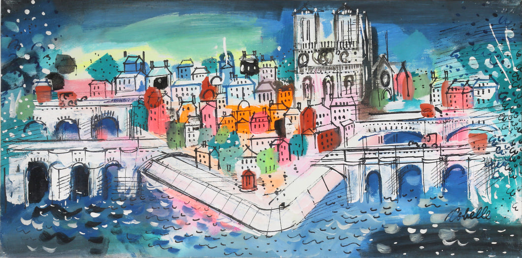 Paris Bridges with Notre Dame 1