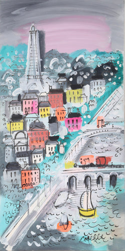 Paris Bridges with Eiffel Tower