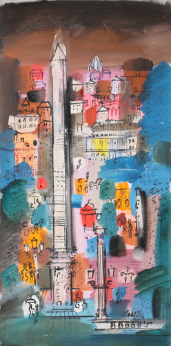 Luxor Obelisk in Paris Cityscape 3