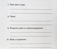 My Goals for One Year