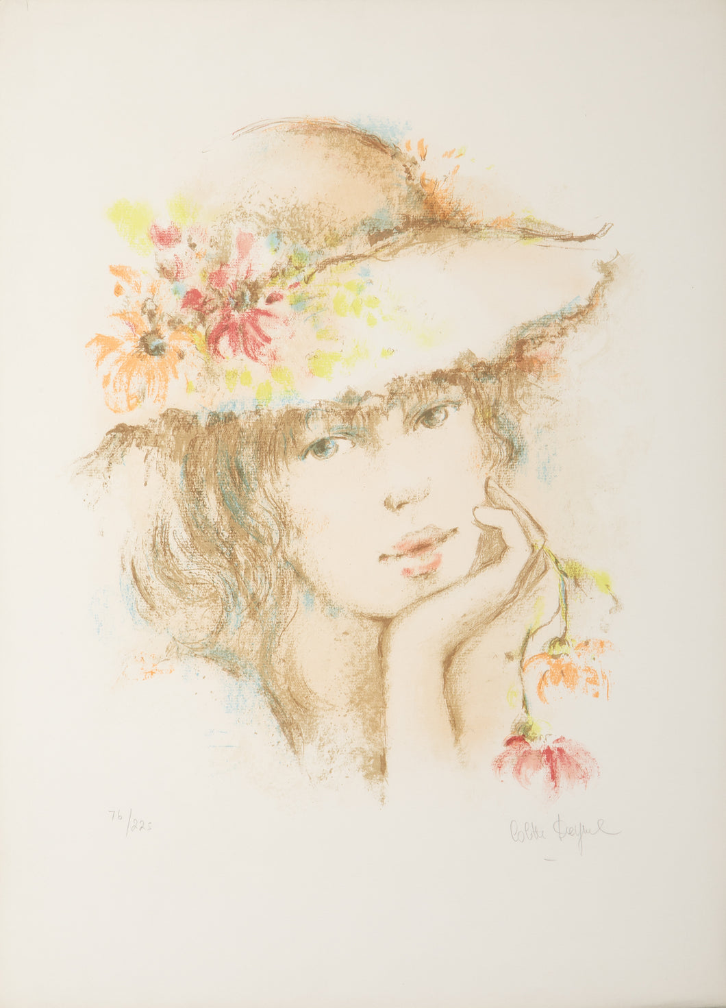 Girl in Flower Hat