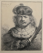 Self Portrait with Raised Sabre