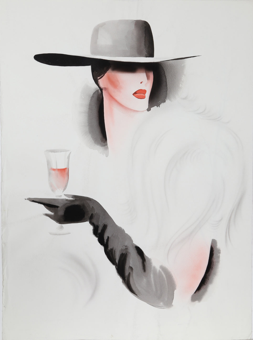 Woman With Campari