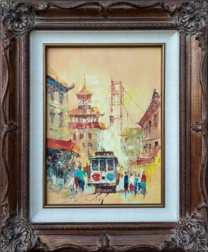 SF Cable Car in Chinatown