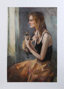 Woman with Cat