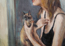 Woman with Cat