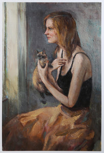 Woman with Cat