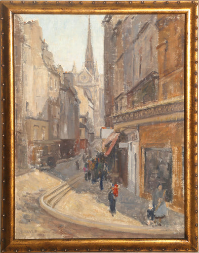 Paris Street with Notre Dame