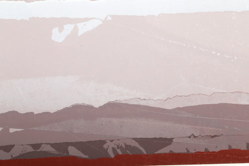 Gray, Tan, Red Landscape